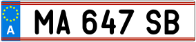 Trailer License Plate